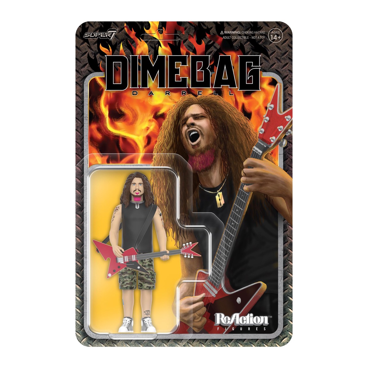 Super7 Dimebag Darrell Reaction Figures Wave 01 – Dimebag Darrell (Culprit) Action Figure