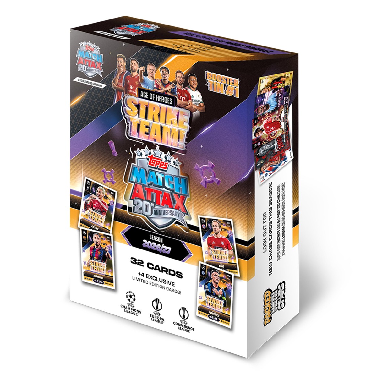 Topps Match Attax UCC 2026/27 – Booster Tin 1 (Strike Team