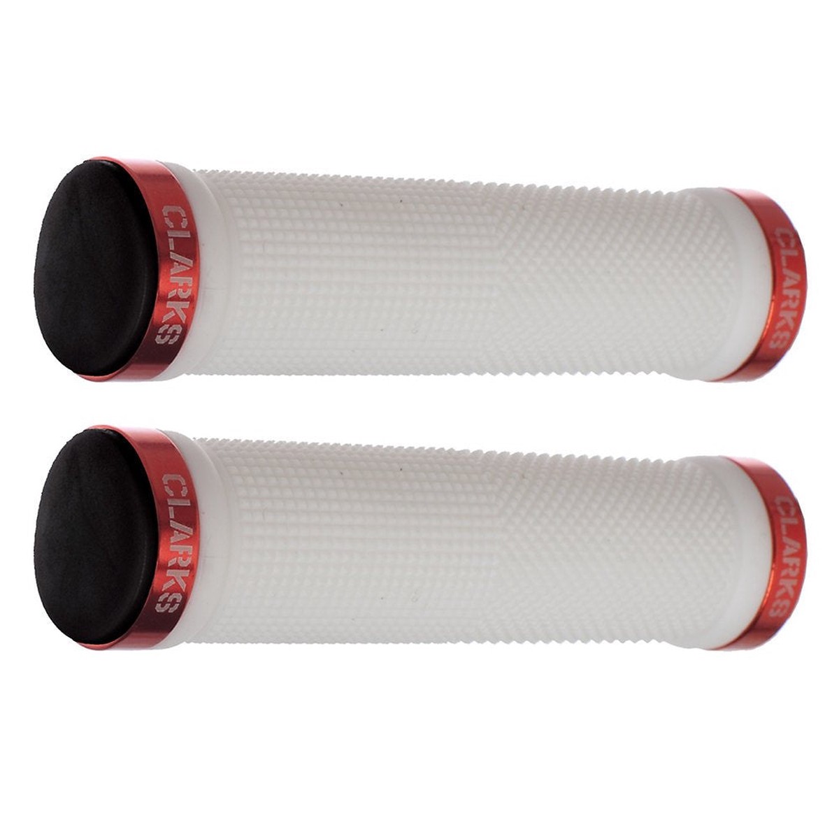 Clarks Fahrrad Griff Lock On Grip White/red
