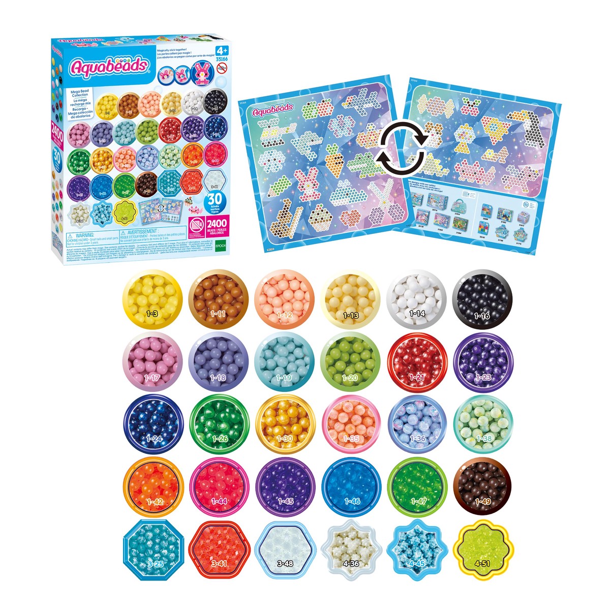 Aquabeads Mega Kralen Set 30 Soorten – 2400 Kralen
