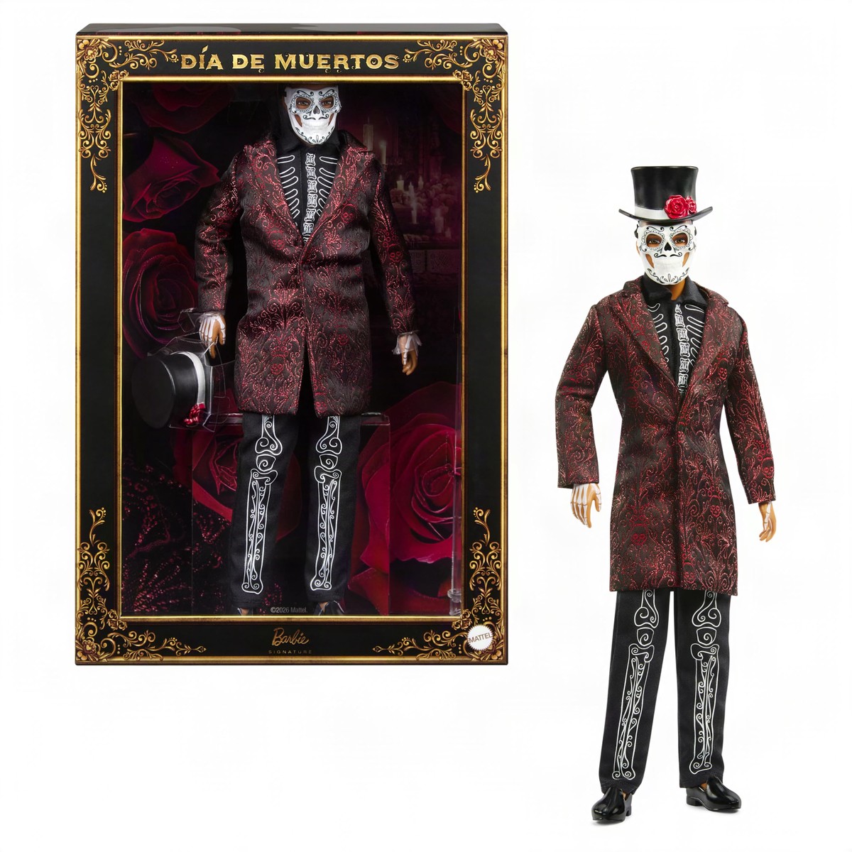 Barbie Signature Bambolo Ken da collezione Da De Muertos, JJX97
