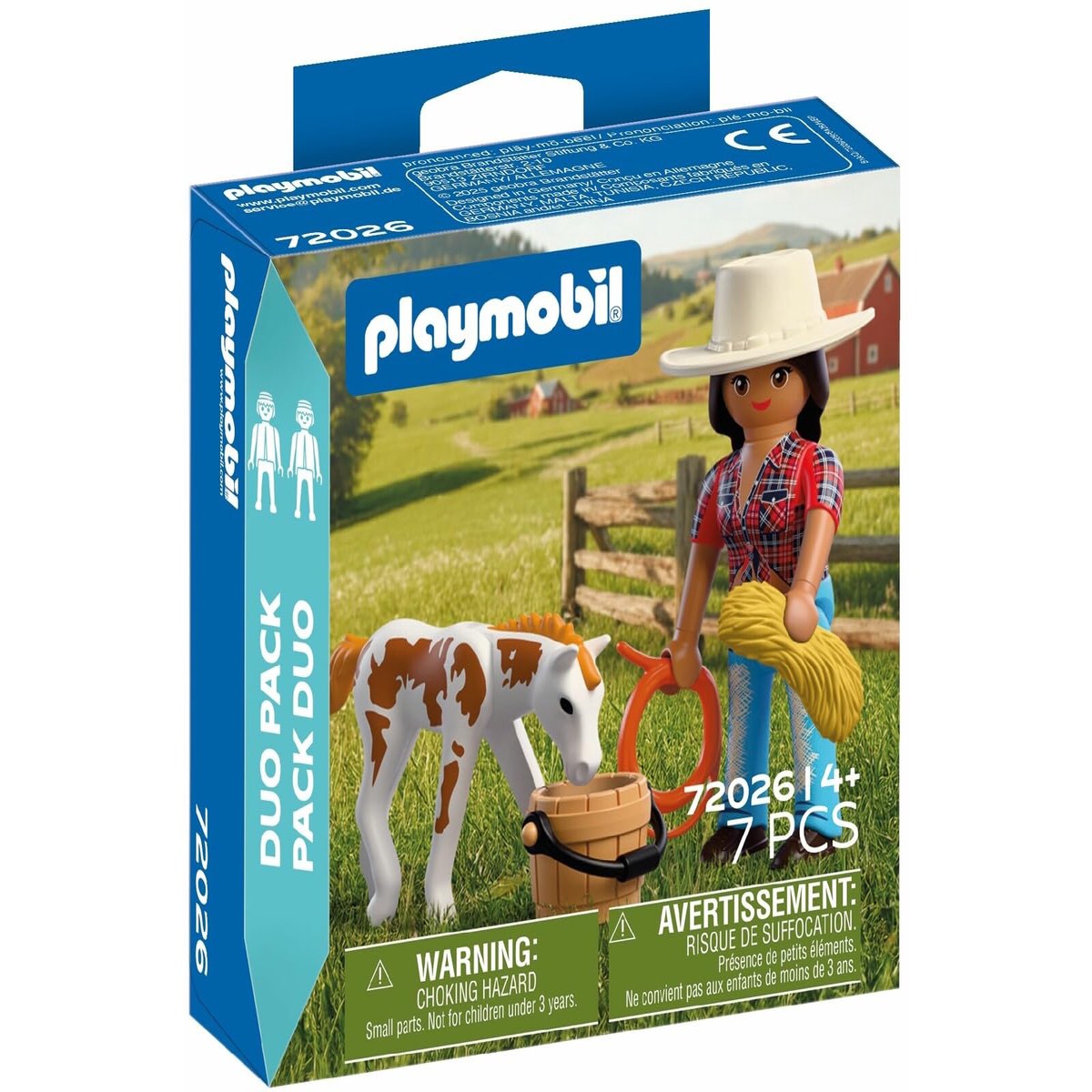 Playmobil DuoPack Horseback Rider 2Figure Equestrian Set with Horse and Riding Accessories