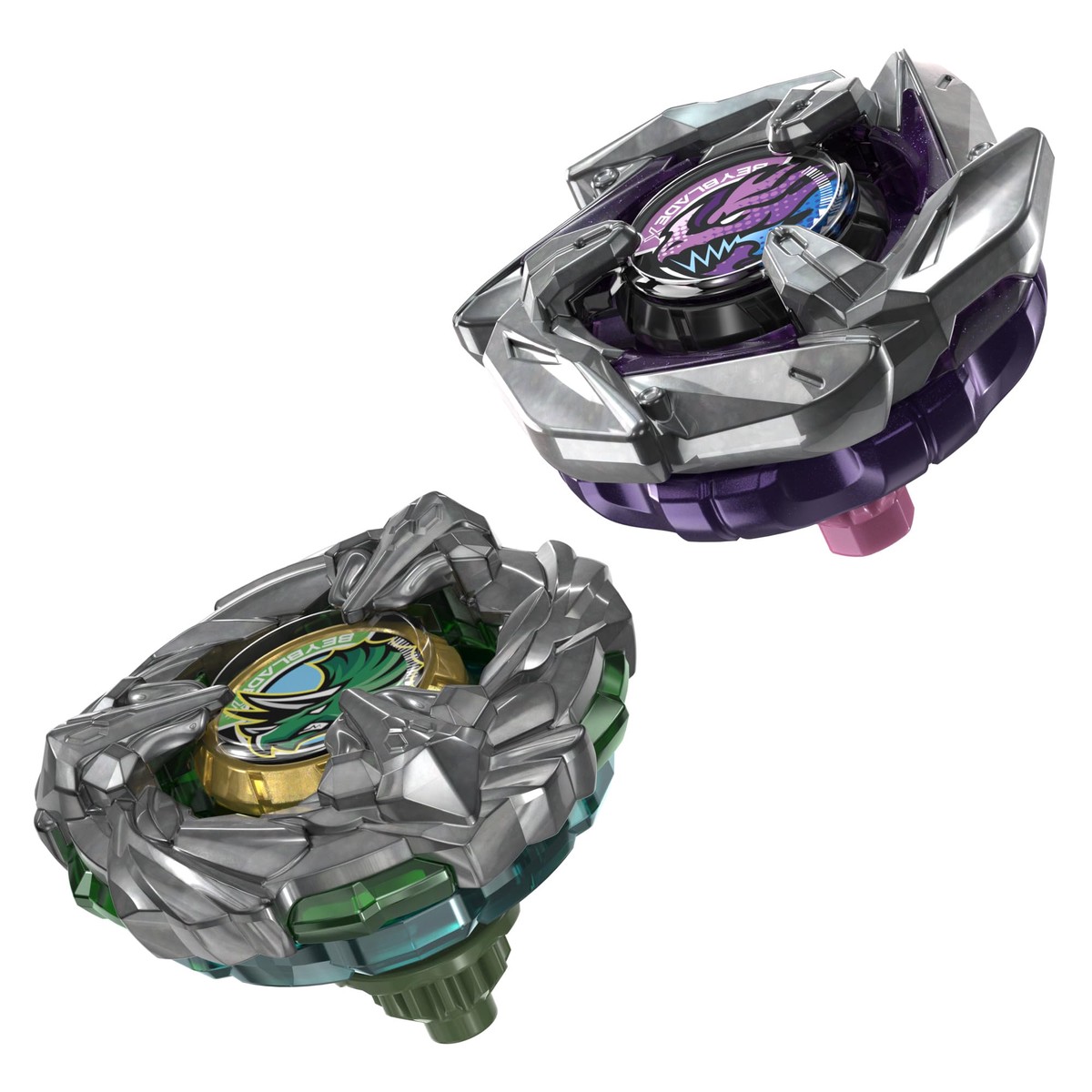 Beyblade X Brace Triceratops M-85BS BX & Dagger Dran 7-55K BX Takara Tomy Dual Pack Set with 2 Right-Spinning Tops, Battling Tops Game Toys, Ages 8+