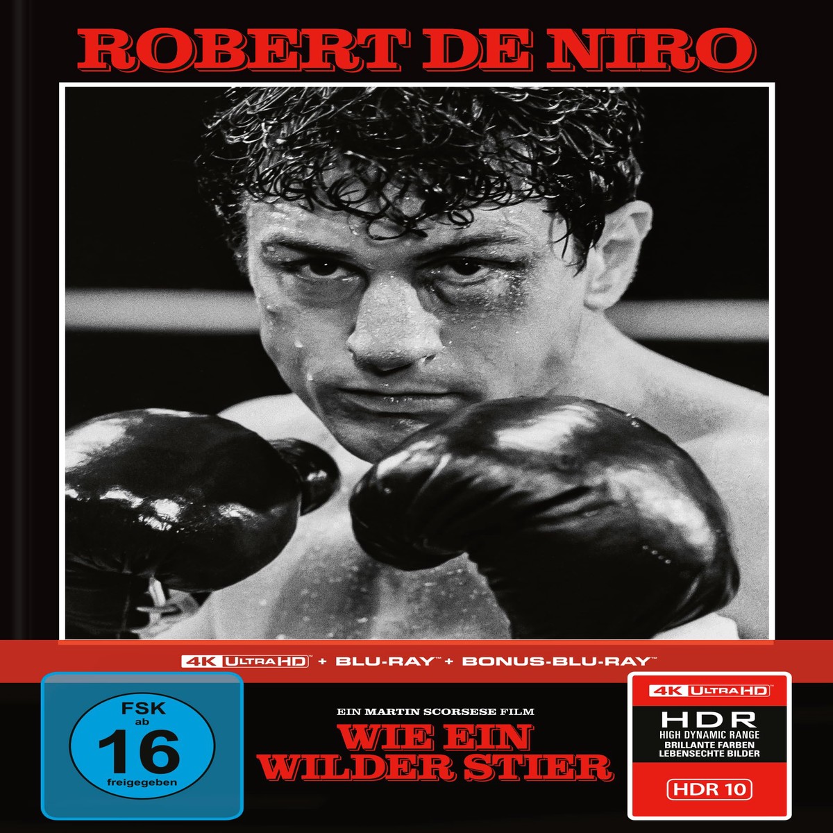 Wie ein wilder Stier – Limitiertes Mediabook Cover A (4K Ultra HD Bonus