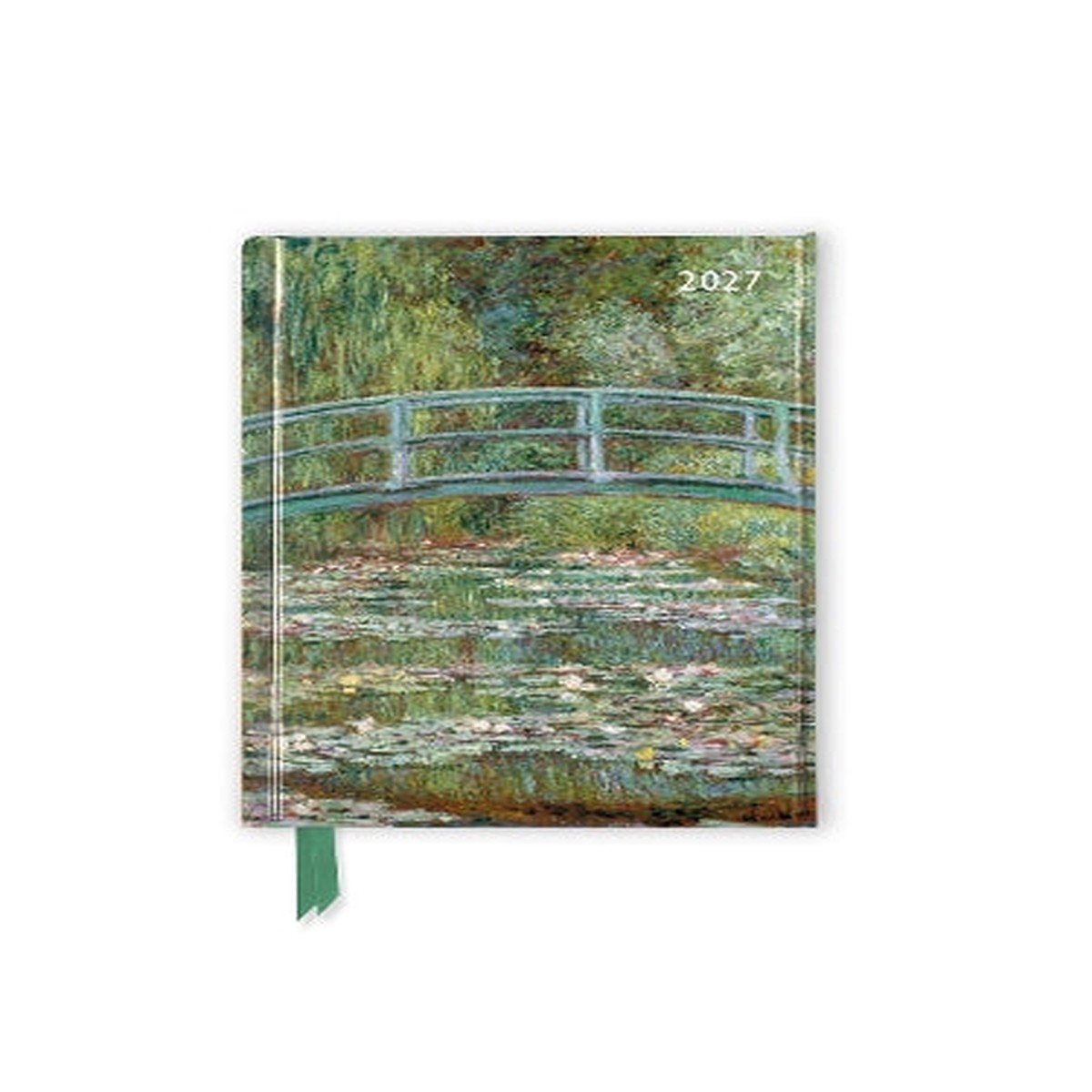 Claude Monet: Bridge over a Pond of Water Lilies 2027 Luxury Pocket Diary Planner – Week to View