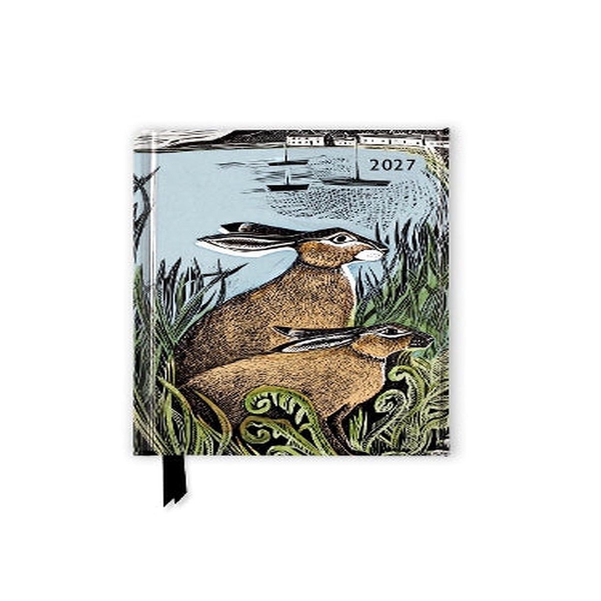 Angela Harding: Rathlin Hares 2027 Luxury Pocket Diary Planner Week to View