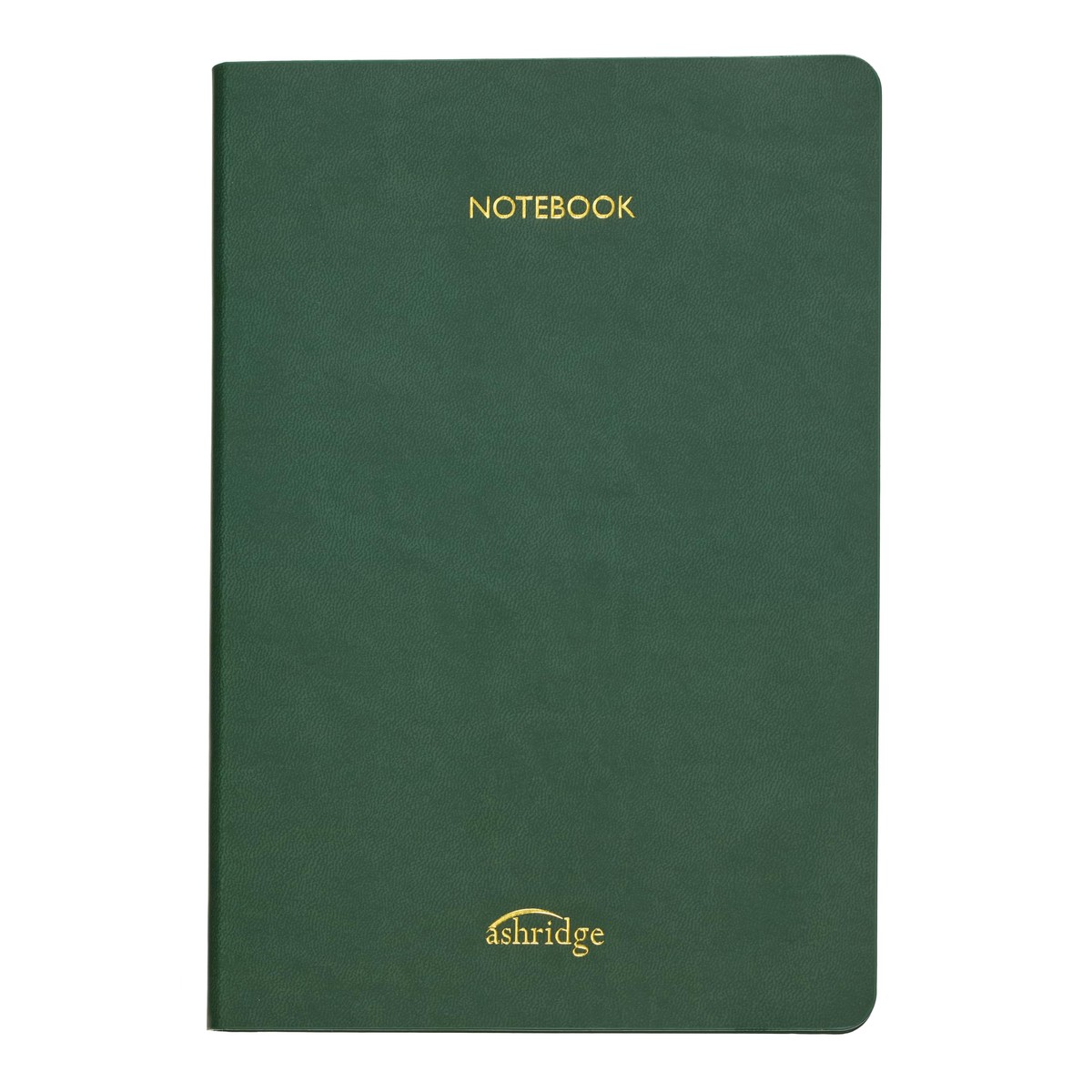 Olive Green Softcover Notebook Multicolour Edge, Vegan Leather, A4, 176 Pages