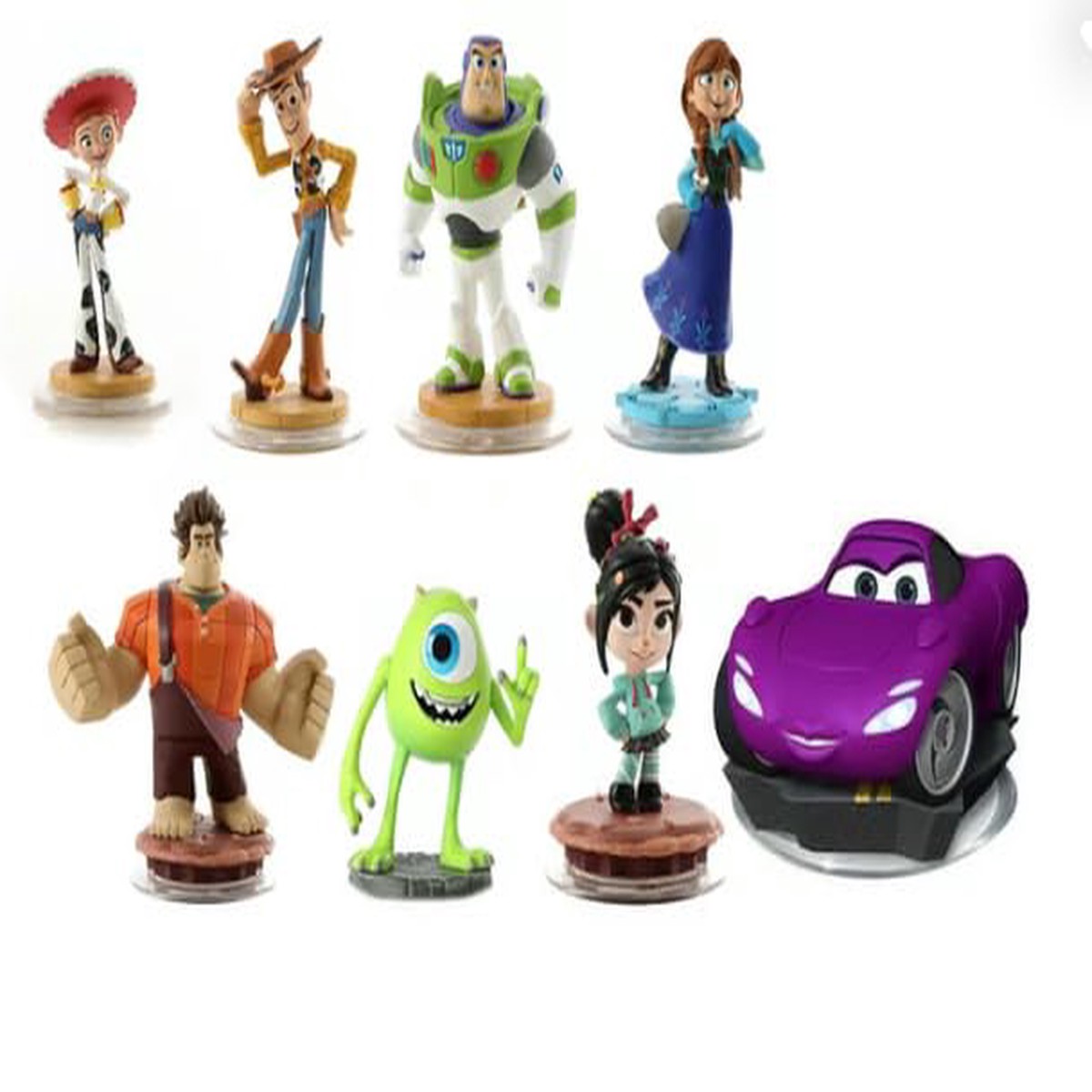 Toys To Life 8pcs Figure Bundle (Video Game Toy