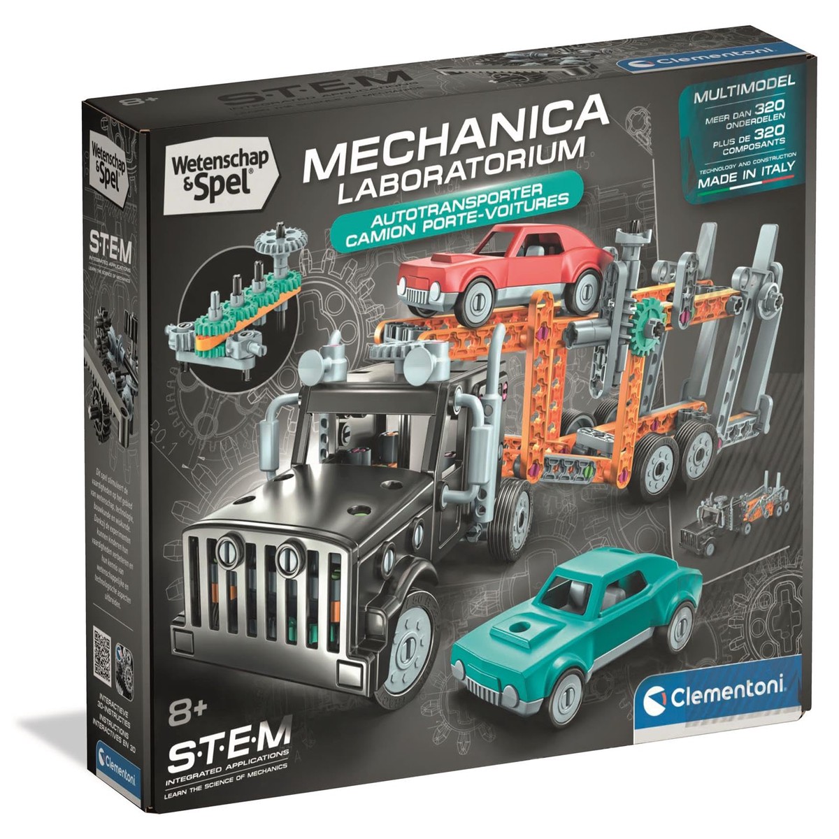 Clementoni Wetenschap & Spel Autotransporter 320+ dlg.