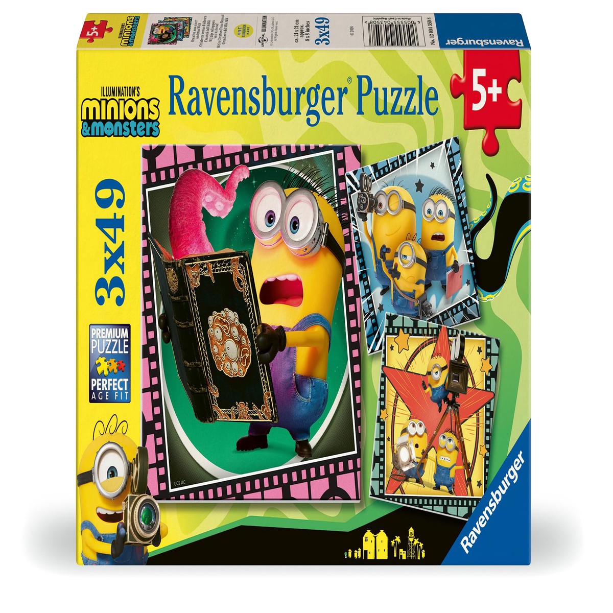 Kinderpuzzle 3×49 Teile – Minions 3 3x49p