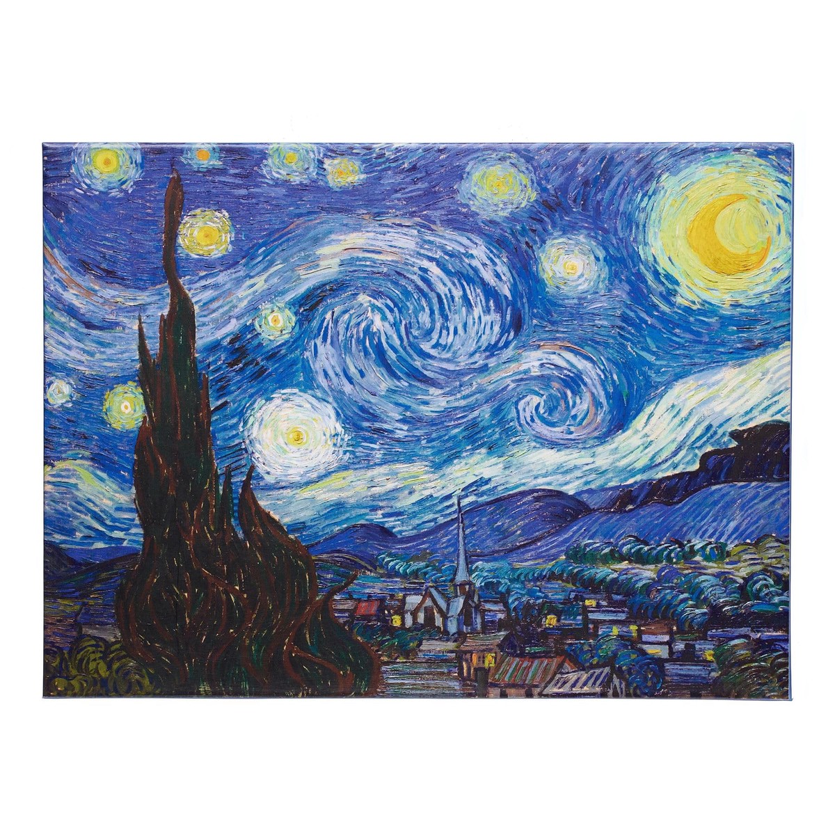 Van Gogh Starry Night 500 Piece Jigsaw Puzzle Premium Blue Board Puzzle, 48 x 35 cm (18.9 x 13.8 in)