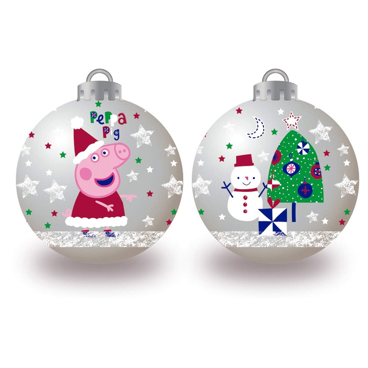 ARDITEX EONE-Peppa Pig PP14018 Christmas Baubles Diameter 8 cm (Pack of 6