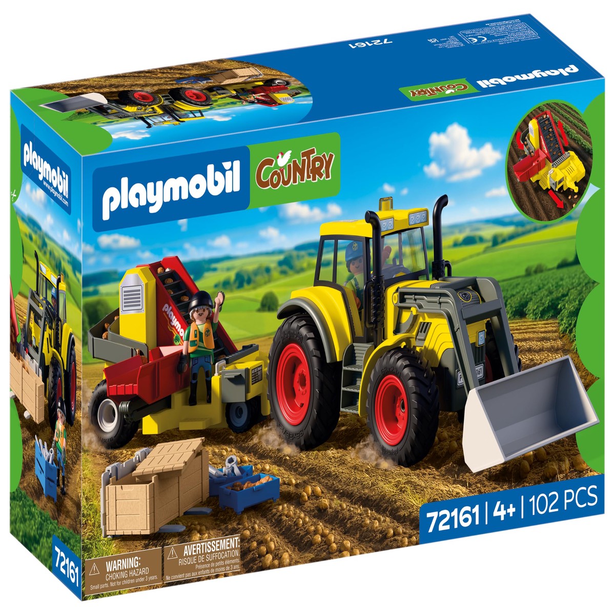 Playmobil Grote tractor met aardappelrooier
