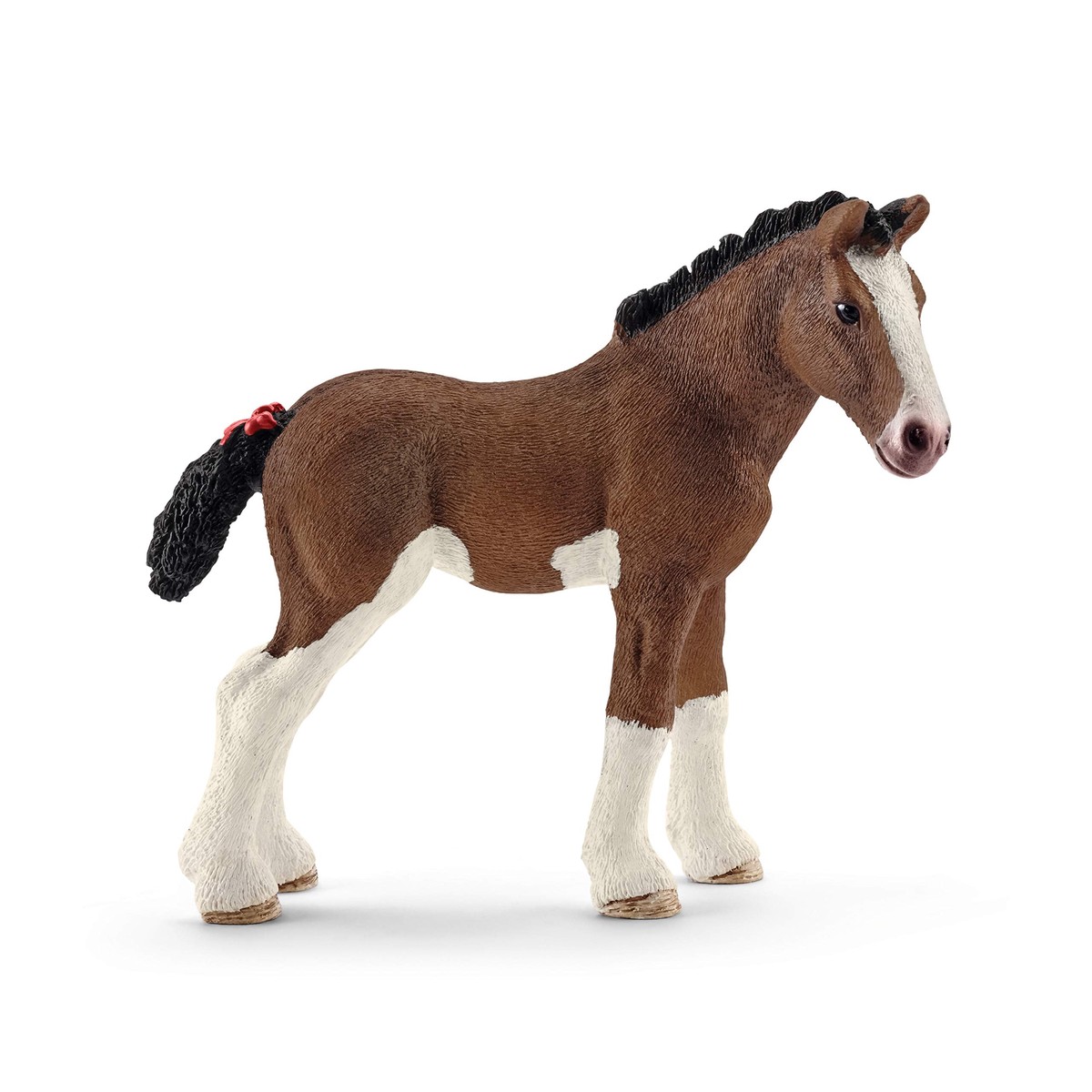 schleich FARM WORLD Clydesdale veulen, vanaf 3 jaar, 13810 – Speelfiguur, 3 x 9 x 8 cm