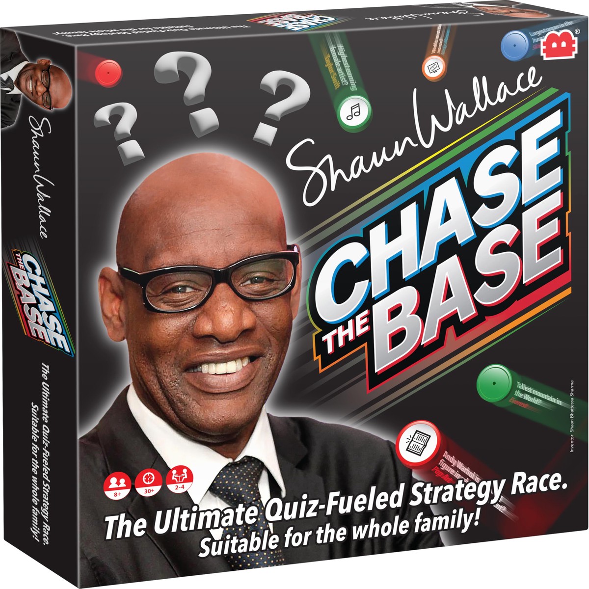 Chase The Base Board Game By Football Billionaire Board Games | Family Board Games for Kids and Adults | Ages 8+ | Quiz & Strategy Game for 2-4 Players | Hosted by Shaun Wallace
