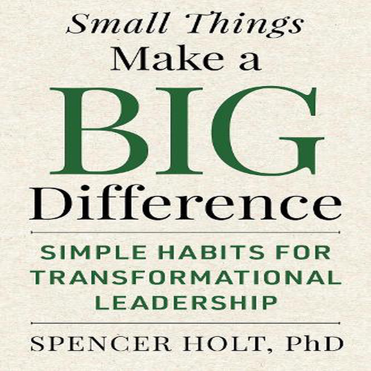 Small Things Make a Big Difference