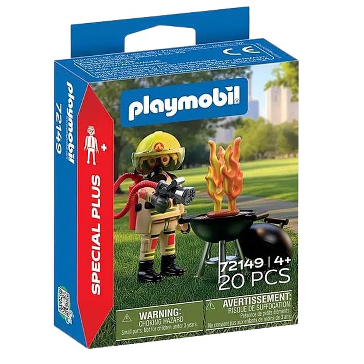 Playmobil Brandweerman met Make-Believe Fire