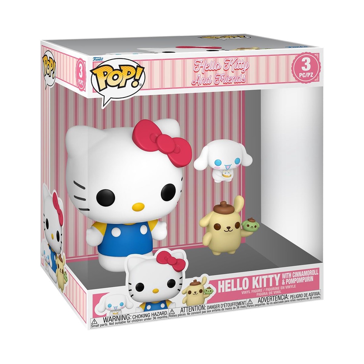 Funko Pop!Jumbo&Buddies: Sanrio – Hello Kitty/Cinnamoroll/Pompompurin, 3-Pk