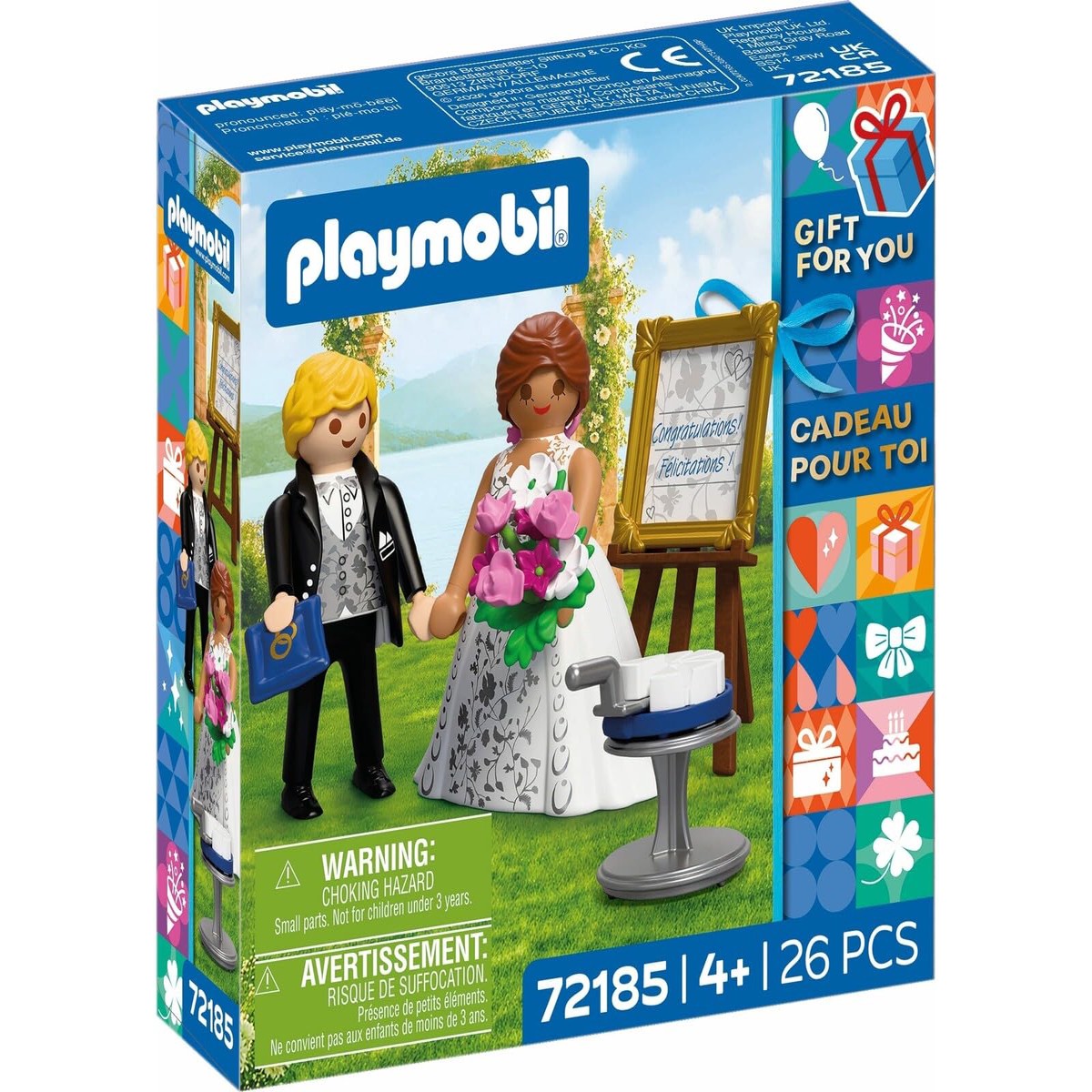 Playmobil Huwelijksfiguur met bruiloftsaccessoires, vanaf 4 jaar, rollenspel, fantasierijke verhalen vertellen