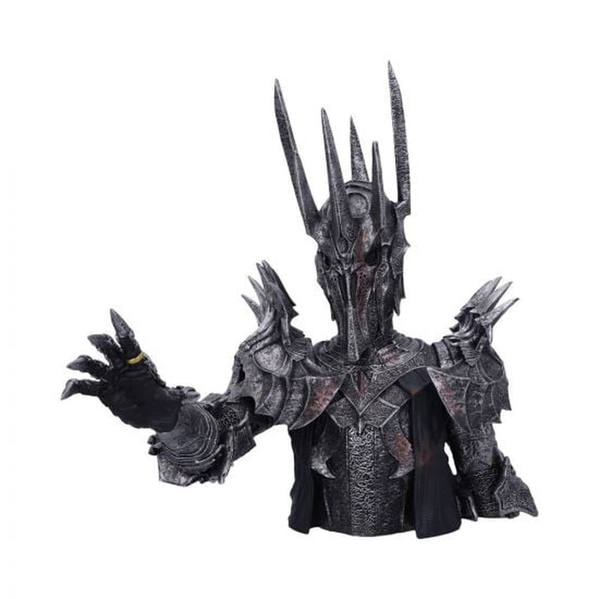 Nemesis Now Officially Licensed Lord of The Rings Sauron Bust, Silver, 39cm