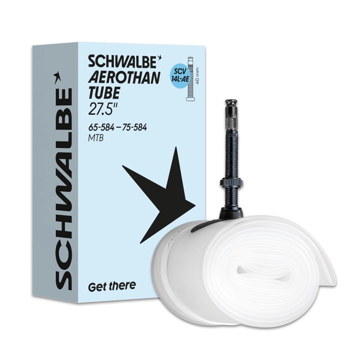 Schwalbe Aerothan – Tubo flessibile per bicicletta Urban, MTB, Race e Touring Biciclette – Tubo flessibile per bicicletta in TPU – Made in Germany