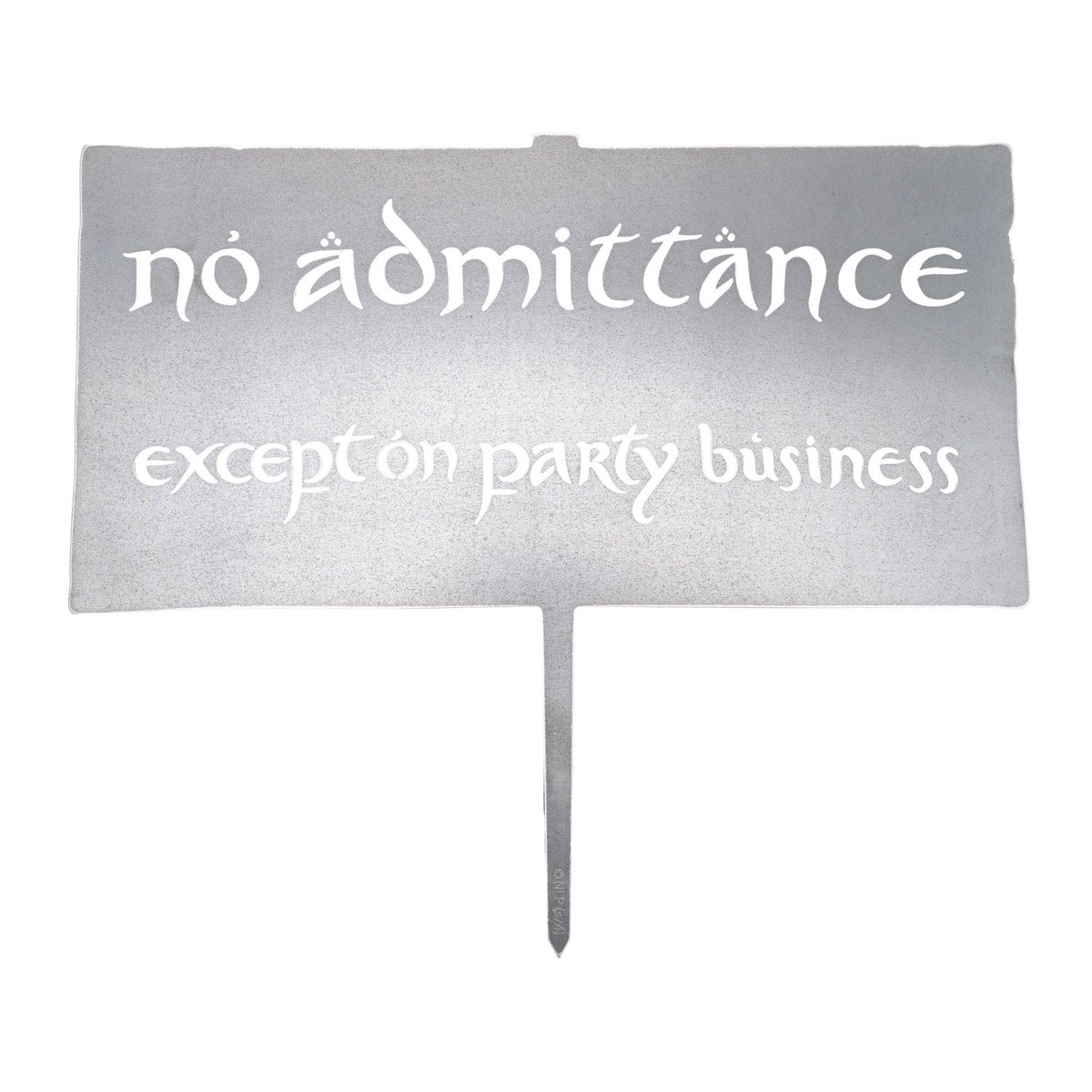 The Lord Of The Rings Metalbird No Admittance Sign 32 Cm