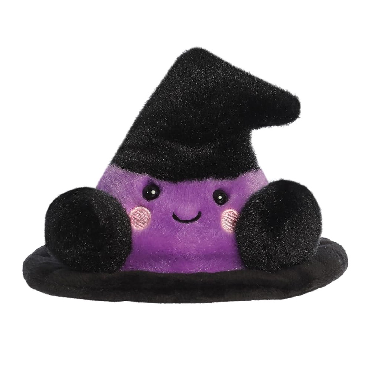 AURORA-13561-Palm Pals Rowena Witch Hat Soft Toy 13cm Fun Collectable Plush for Kids and Adult Collectors – Perfect for Halloween Decorations and Gifts