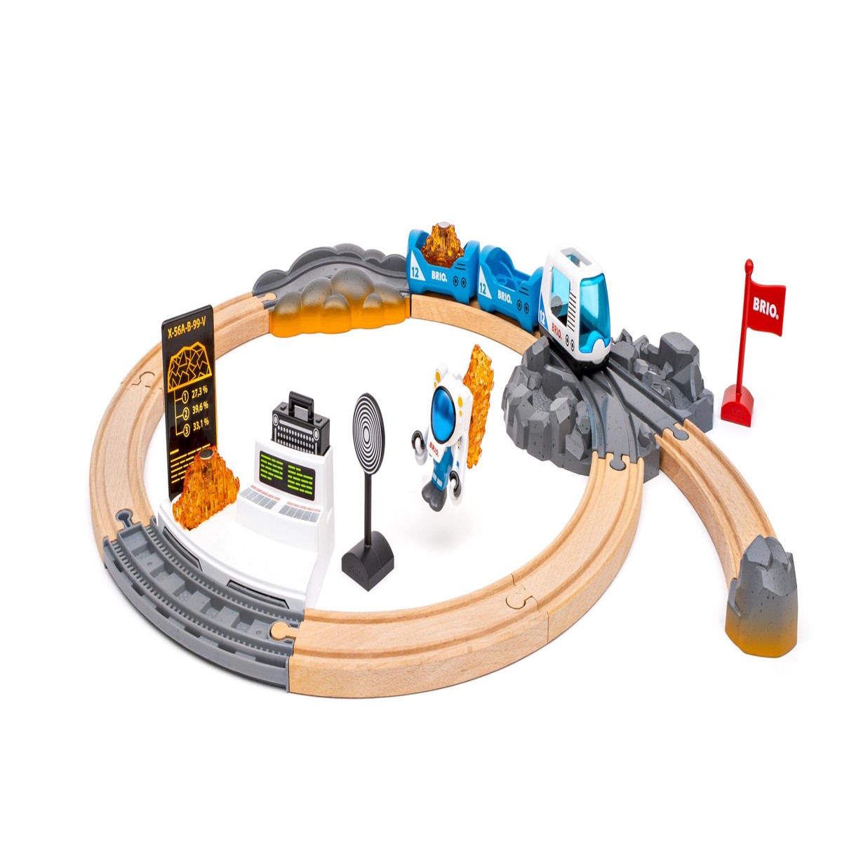 Ravensburger BRIO World – 36153 Space Exploration Set | Space-Themed Toy Train Set for Kids Aged 3 Years Up