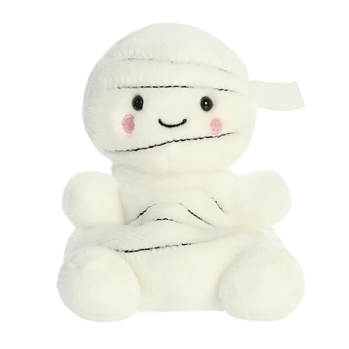 AURORA-13554- Palm Pals Brendan Mummy Soft Toy 13cm Fun Collectable Plush for Kids and Adult Collectors – Perfect for Halloween Decorations and Gifts
