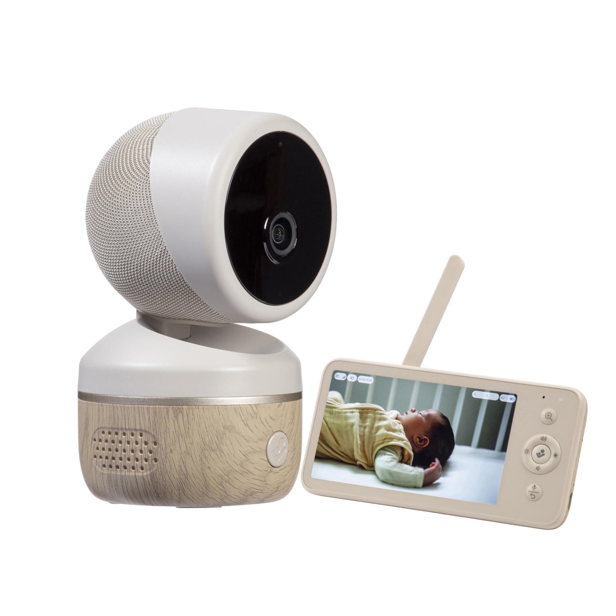 Maxi-Cosi See2 Plus Babyfoon met Camera en Nachtzicht, App-Connectiviteit, CryAssist, Ultra HD Video, 5,5 inch Display, Temperatuur- en Vochtigheidsmeter, Onderdeel Maxi-Cosi Connected Bab