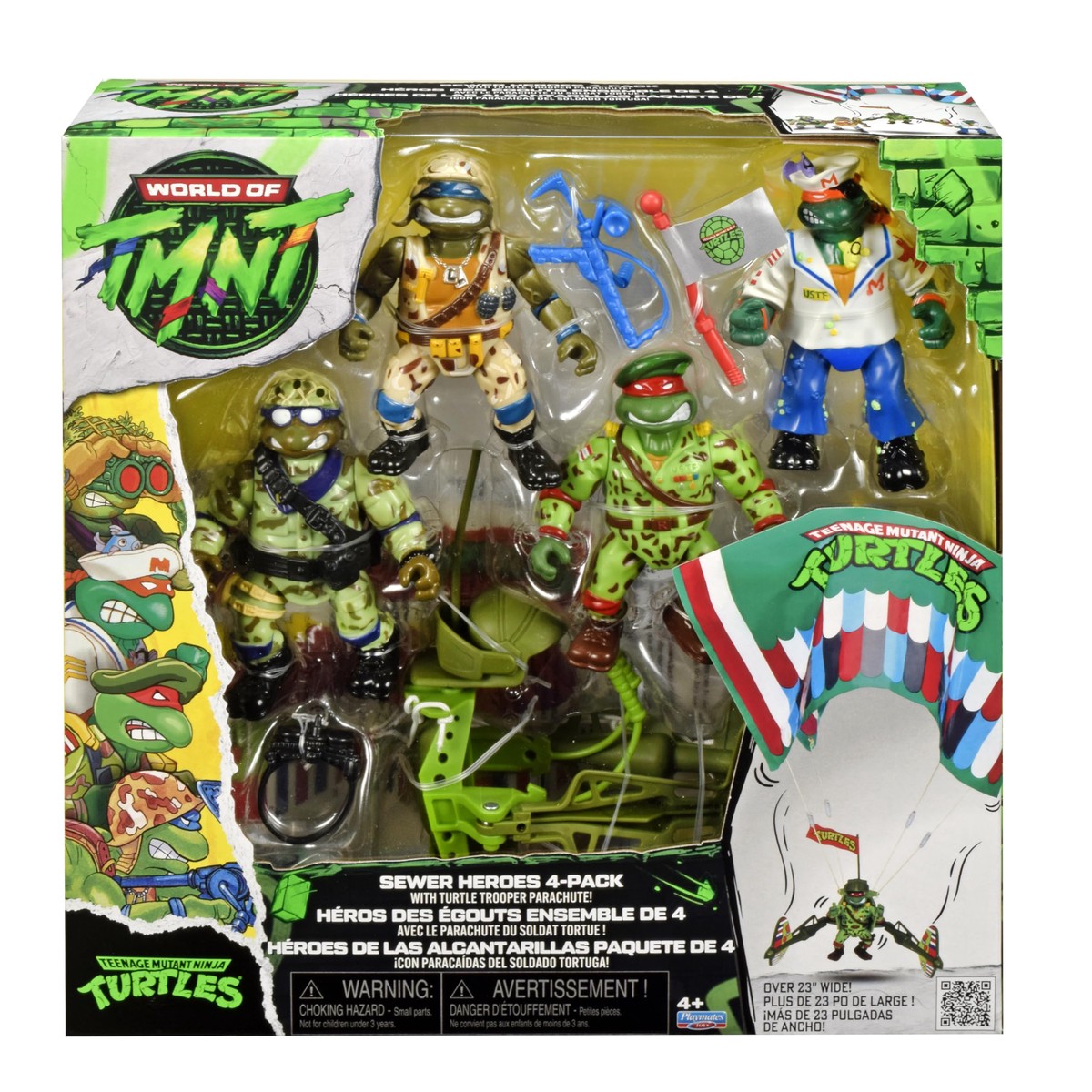 TMNT Classic Sewer Heroes Pack of 4 Parachute