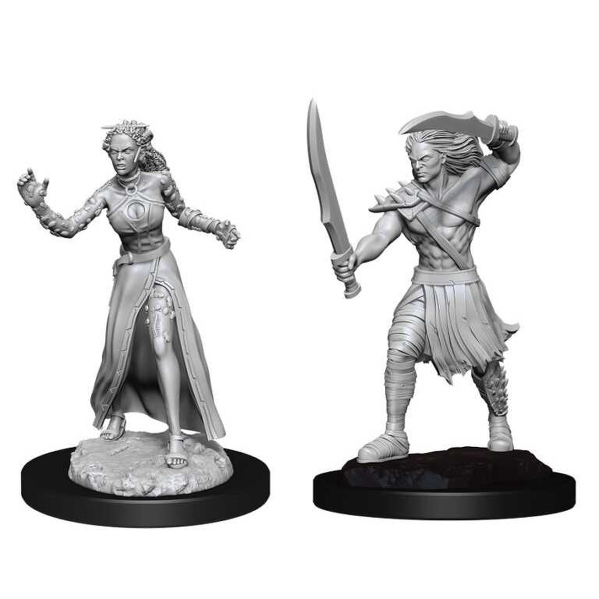 Magic the Gathering Unpainted Miniatures: Vampire Lacerator & Vampire Hexmage