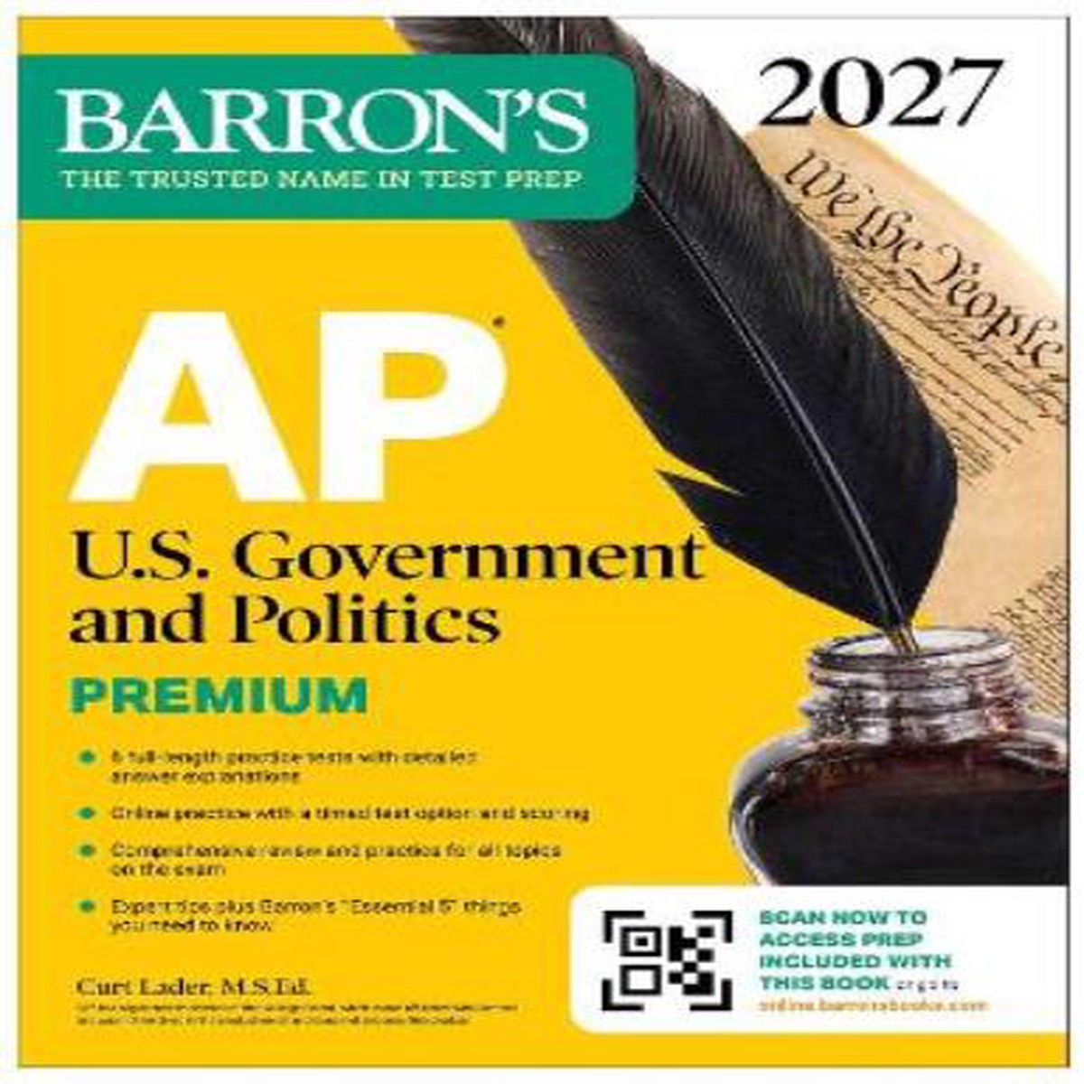 AP U.S. Government and Politics Premium, 2027: Prep Book with 6 Practice Tests + Comprehensive Review + Online Practice (Barron’s AP Prep)