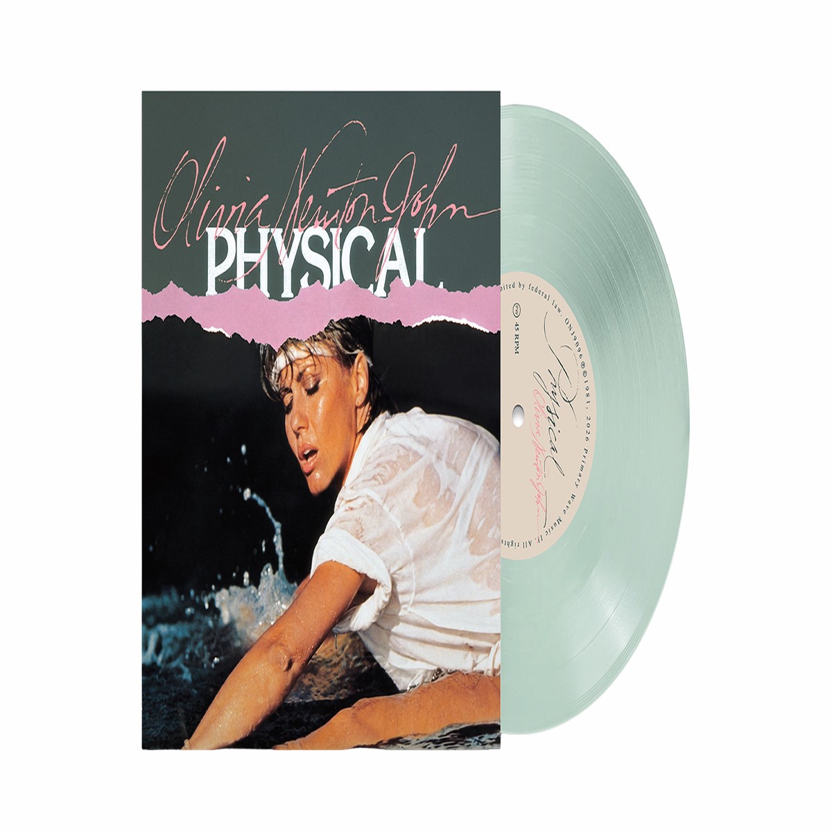 [Pre-Order [23/10] Olivia Newton-John : Physical (45th Anniversay) (7″ Coke Bottle Clear Vinyl)
