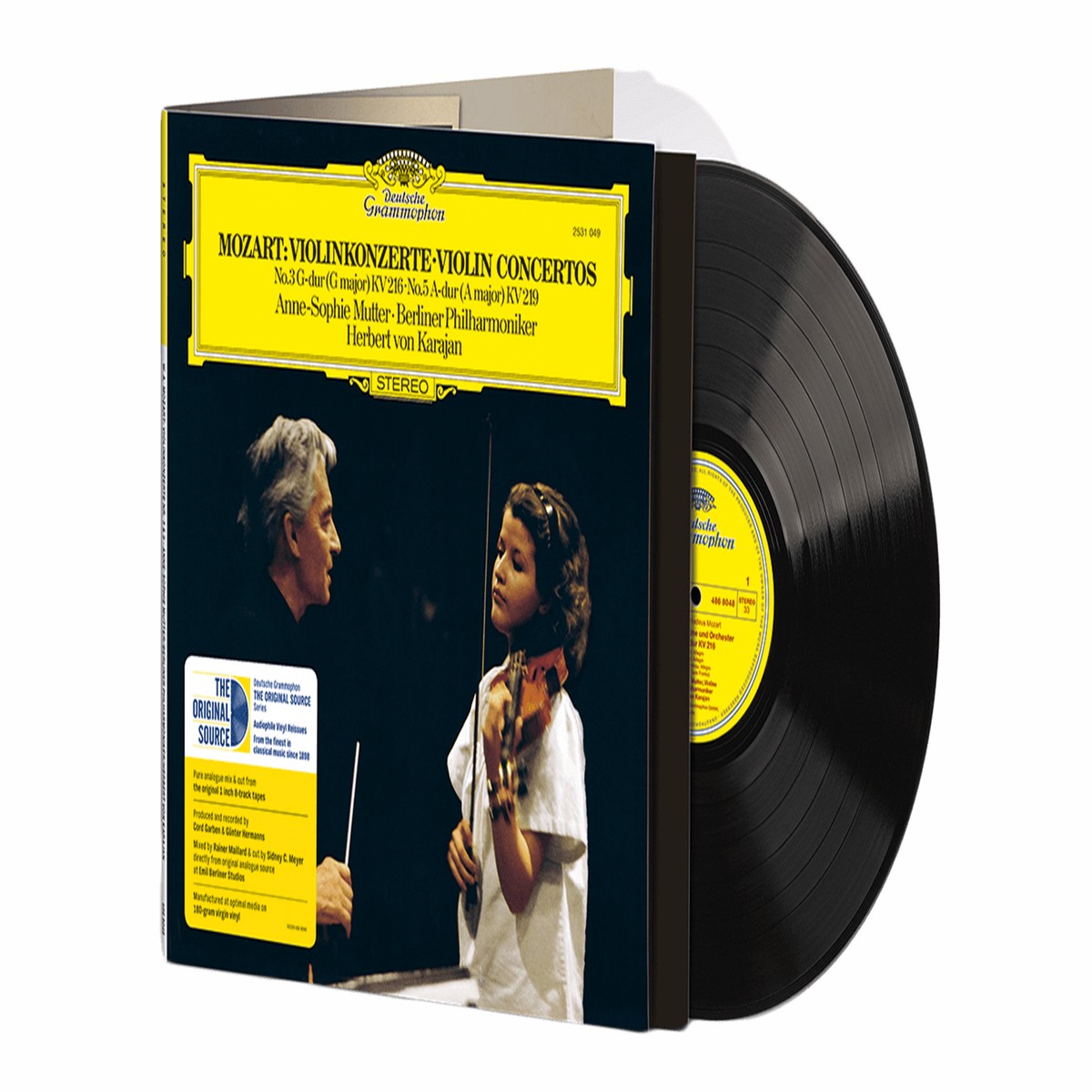 Anne-Sophie Mutter, Herbert von Karajan / Berliner Philharmoniker : MOZART – Violin Concertos Nos. 3 & 5 (Original Source Series)