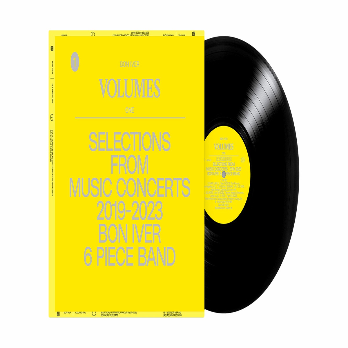 Bon Iver : VOLUMES – ONE “SELECTIONS FROM MUSIC CONCERTS 2019-2023 BON IVER 6 PIECE BAND