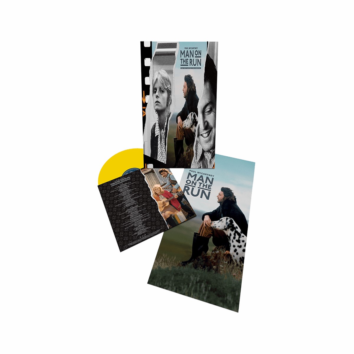 Paul McCartney and Wings : Man On The Run – Music From The Motion Picture Soundtrack (New York Taxi Cab Yellow Vinyl) (Exclusive to The Record Hub.com)