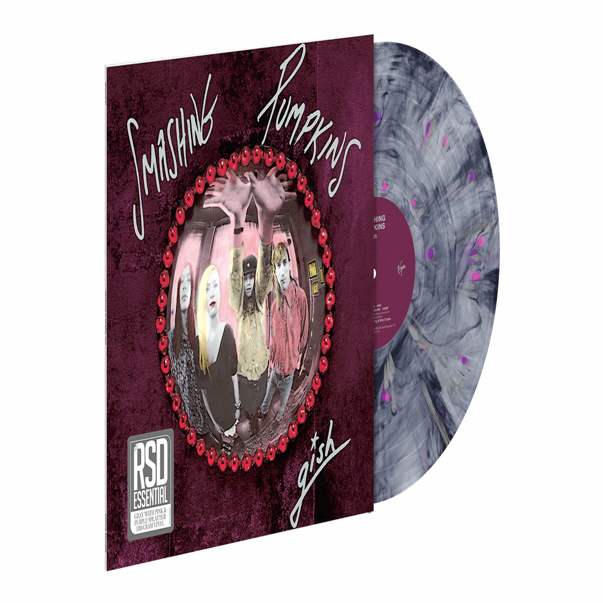 The Smashing Pumpkins : Gish (35th Anniversary) (Gray w/ Pink & Purple Splatter vinyl)