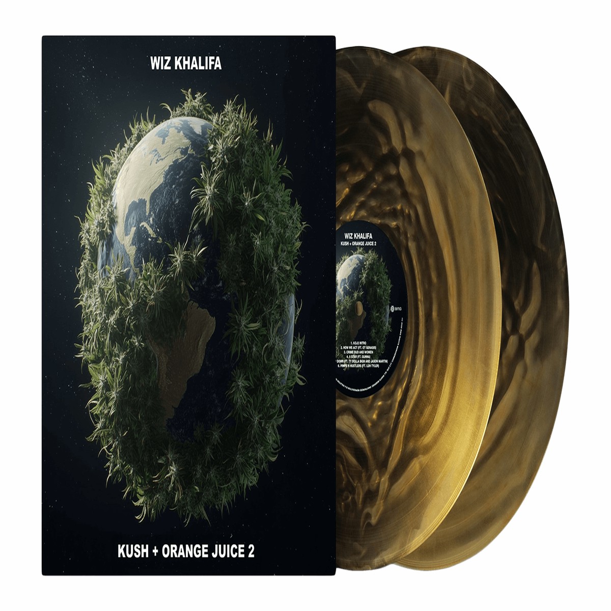 Wiz Khalifa : Kush + Orange Juice 2 (Black & Gold Vinyl)