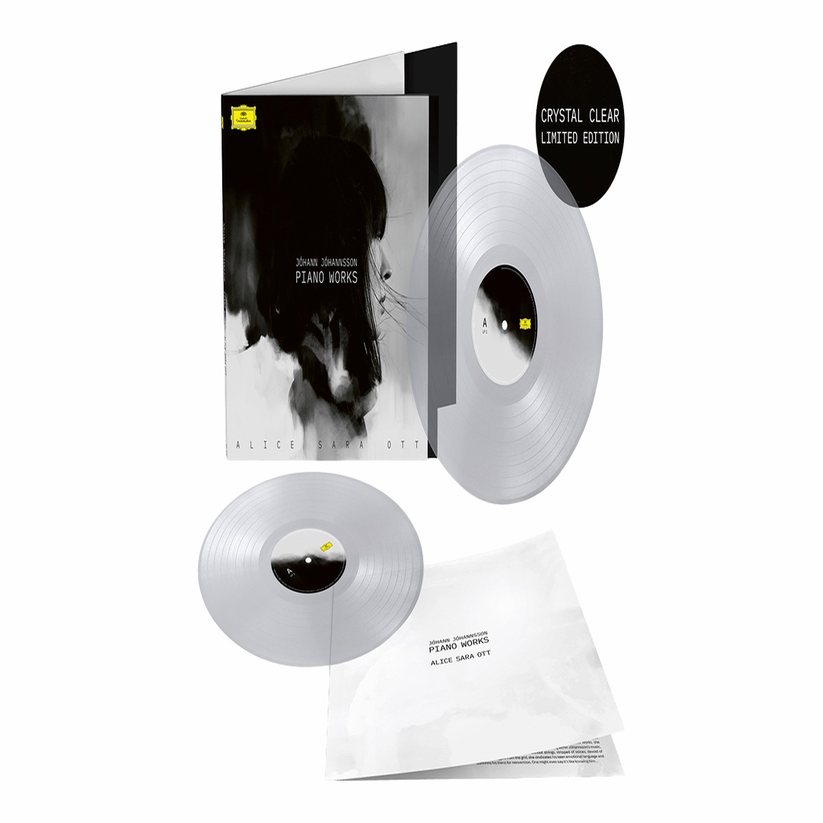 Alice Sara Ott : Jhann Jhannsson – Piano Works (Crystal Clear Vinyl)