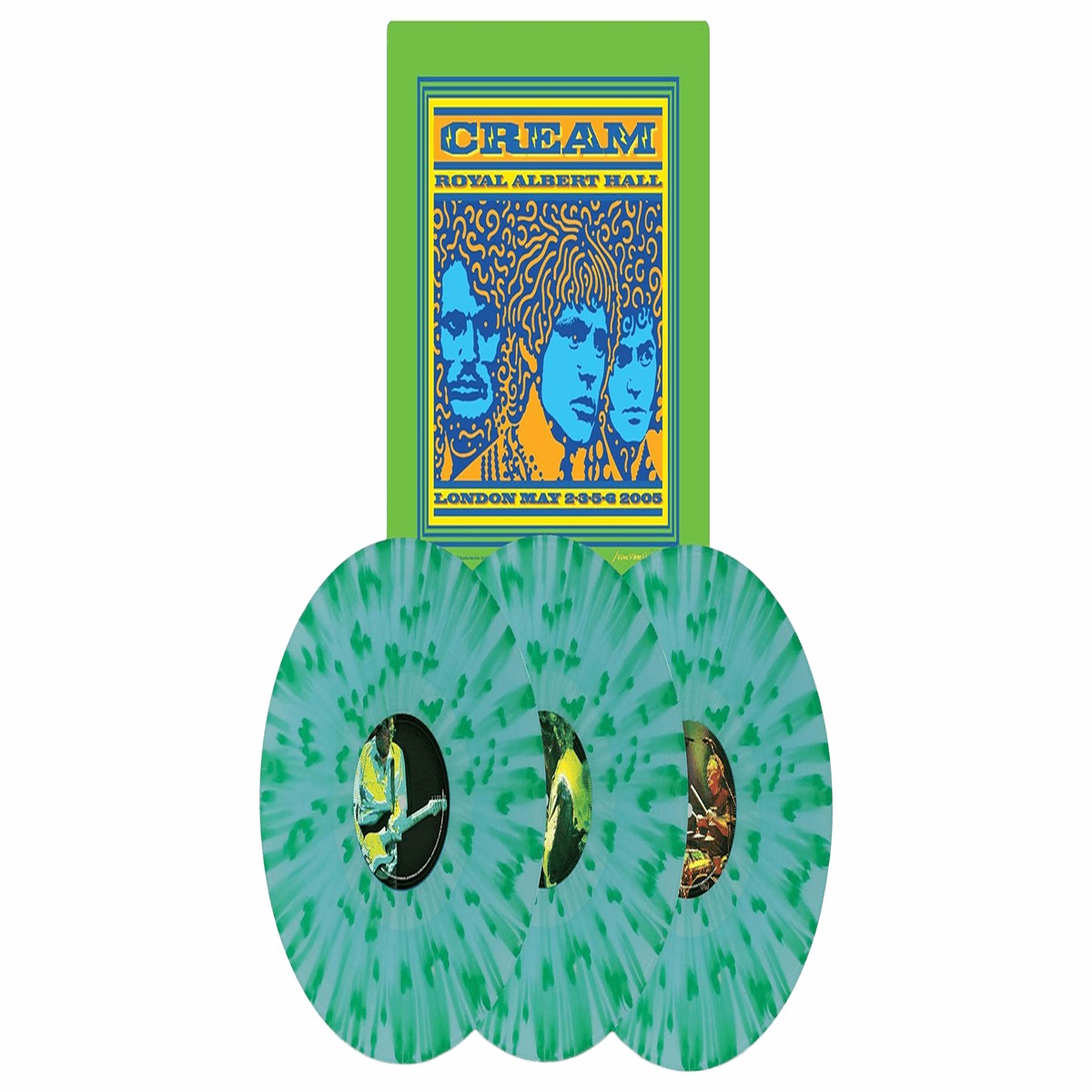 Cream : Royal Albert Hall London May 2-3-5-6 2005 (Blue & Green Splatter Triple Vinyl)