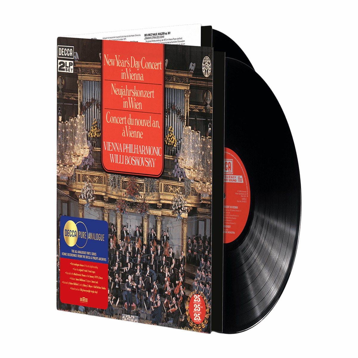Wiener Philharmoniker, Willi Boskovsky : New Year’s Day Concert (Decca Pure Analogue)