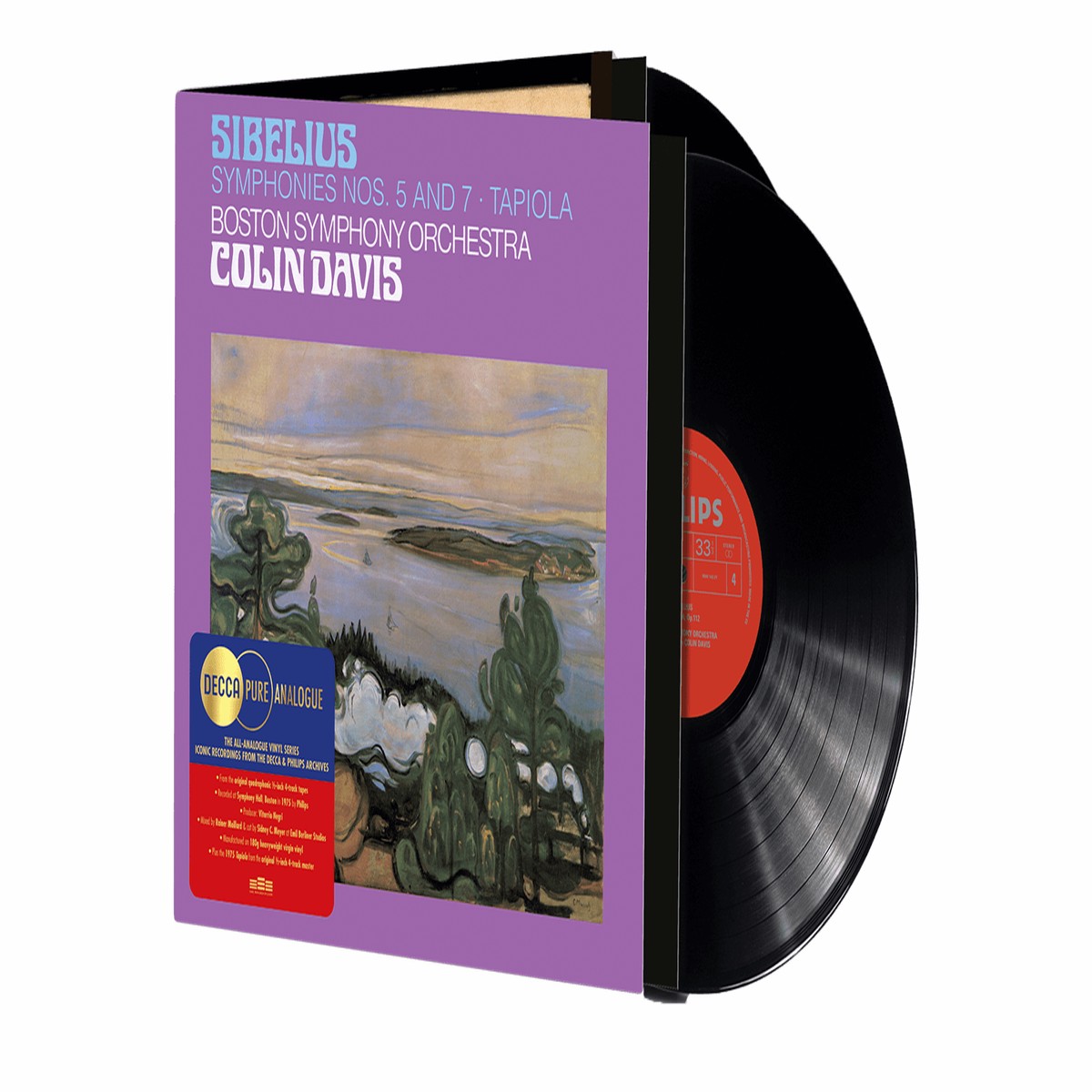 Boston Symphony Orchestra, Sir Colin Davis : Sibelius – Symphonies 5 & 7 (Decca Pure Analogue)