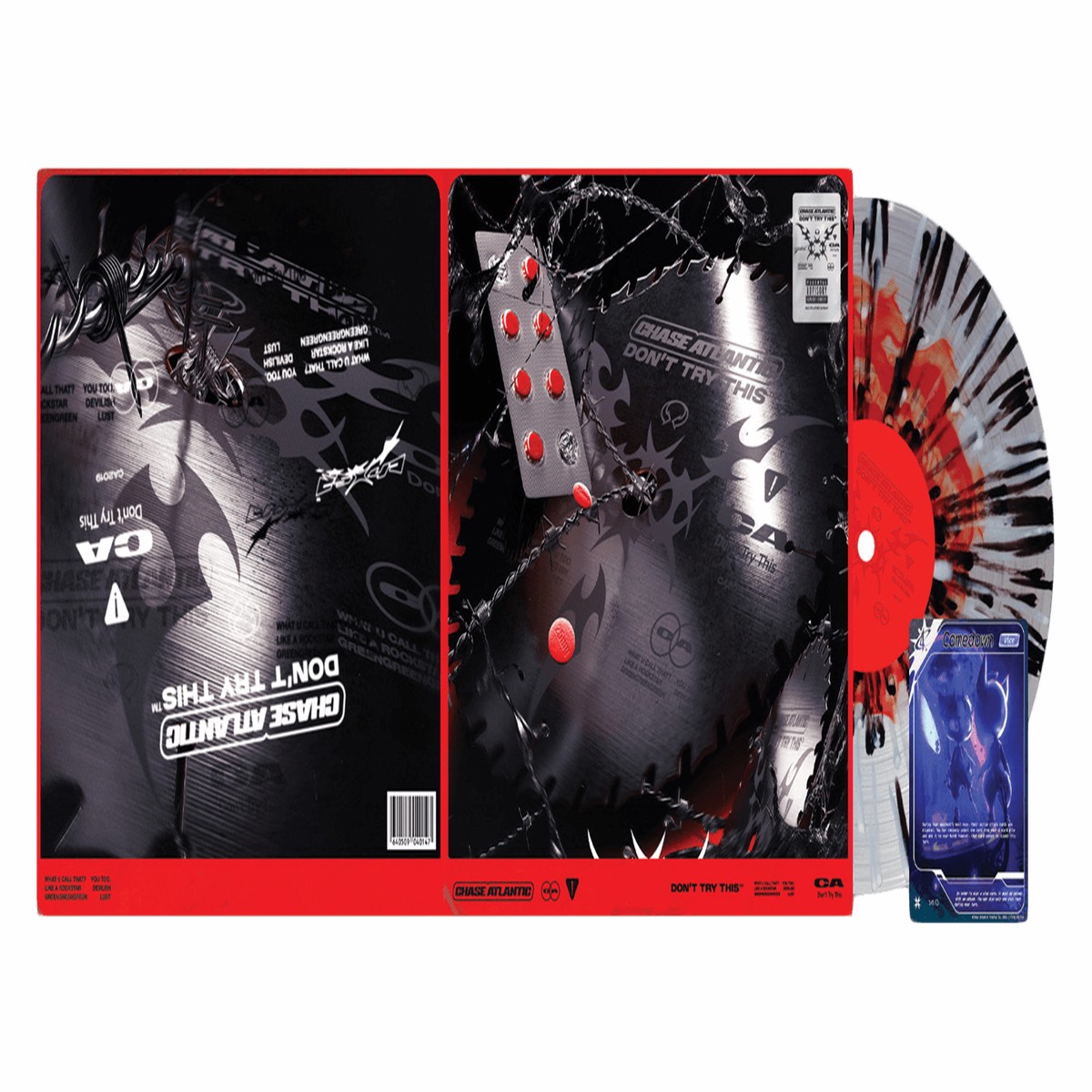 Chase Atlantic : DON’T TRY THIS (Clear with red & orange smush and black & white splatter vinyl)