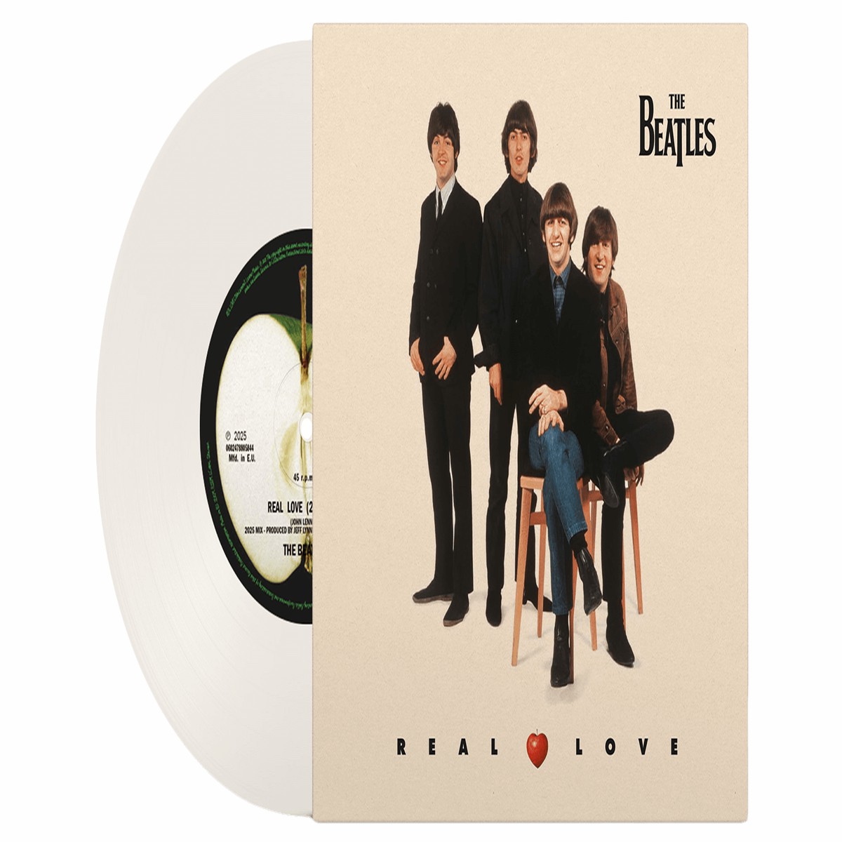 The Beatles : Free As A Bird/ Real Love [2025 Mixes] (Milky White Vinyl) (Exclusive to The Record Hub.com)
