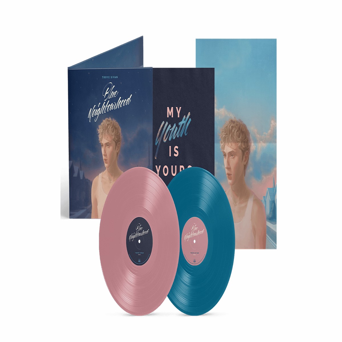 Troye Sivan : Blue Neighbourhood – Ten Years On (Blush & Blue Vinyl)