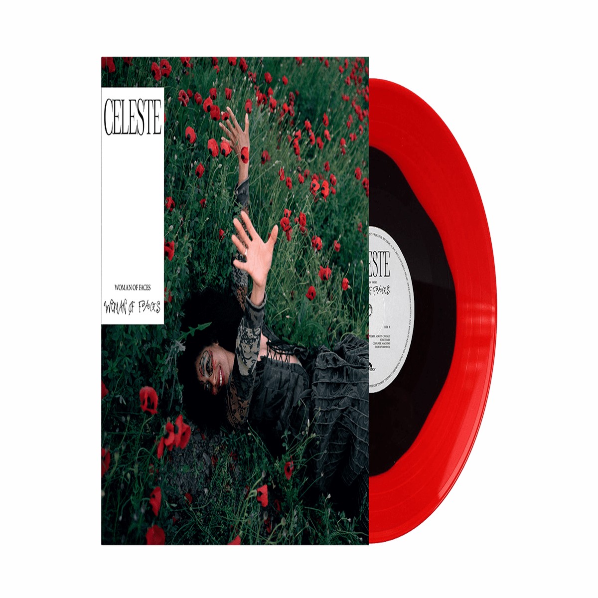 Celeste : Woman Of Faces ((Black/Red Vinyl w Alt Artwork & 7)