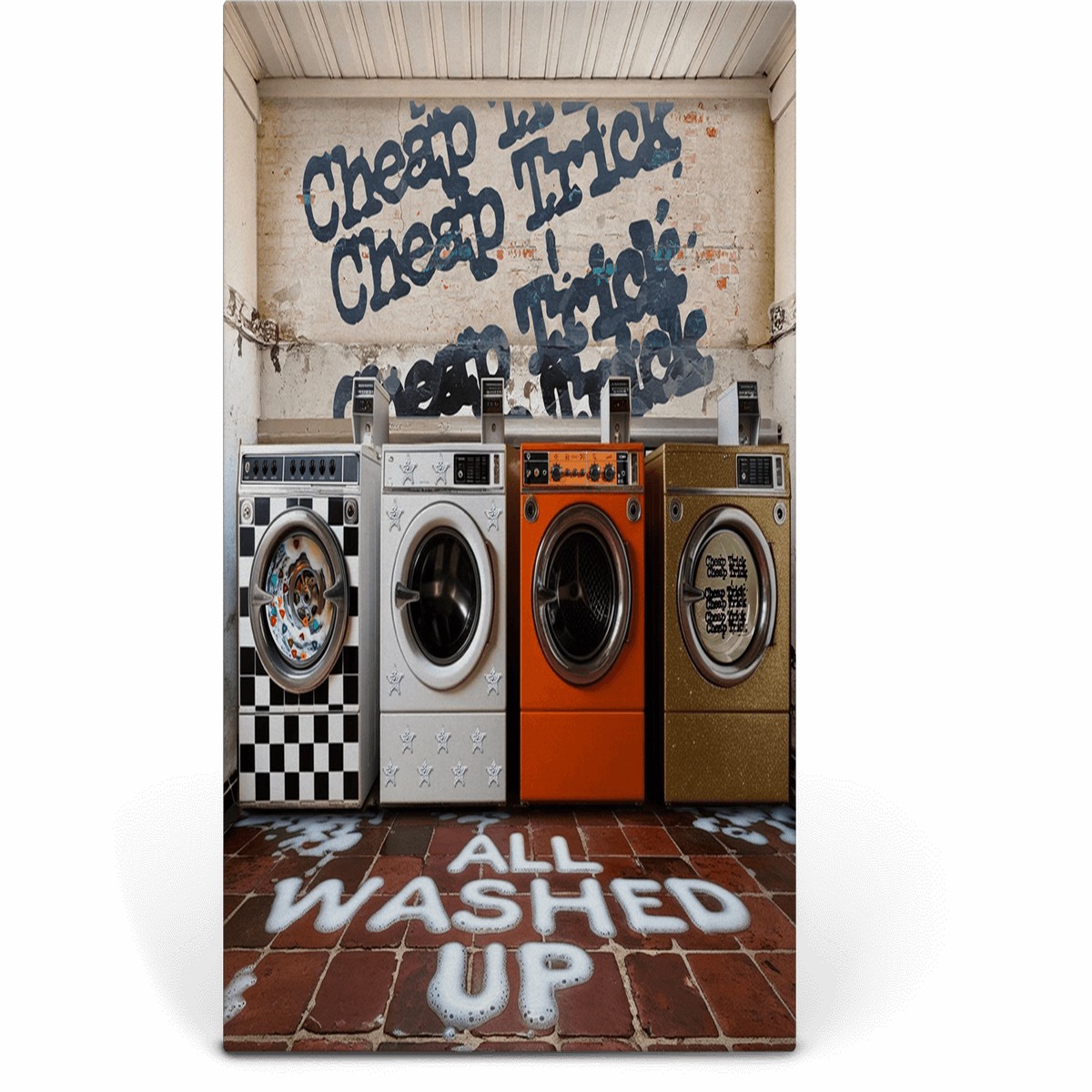 Cheap Trick : All Washed Up (Clear w/ Orange & Blue Marble Vinyl)