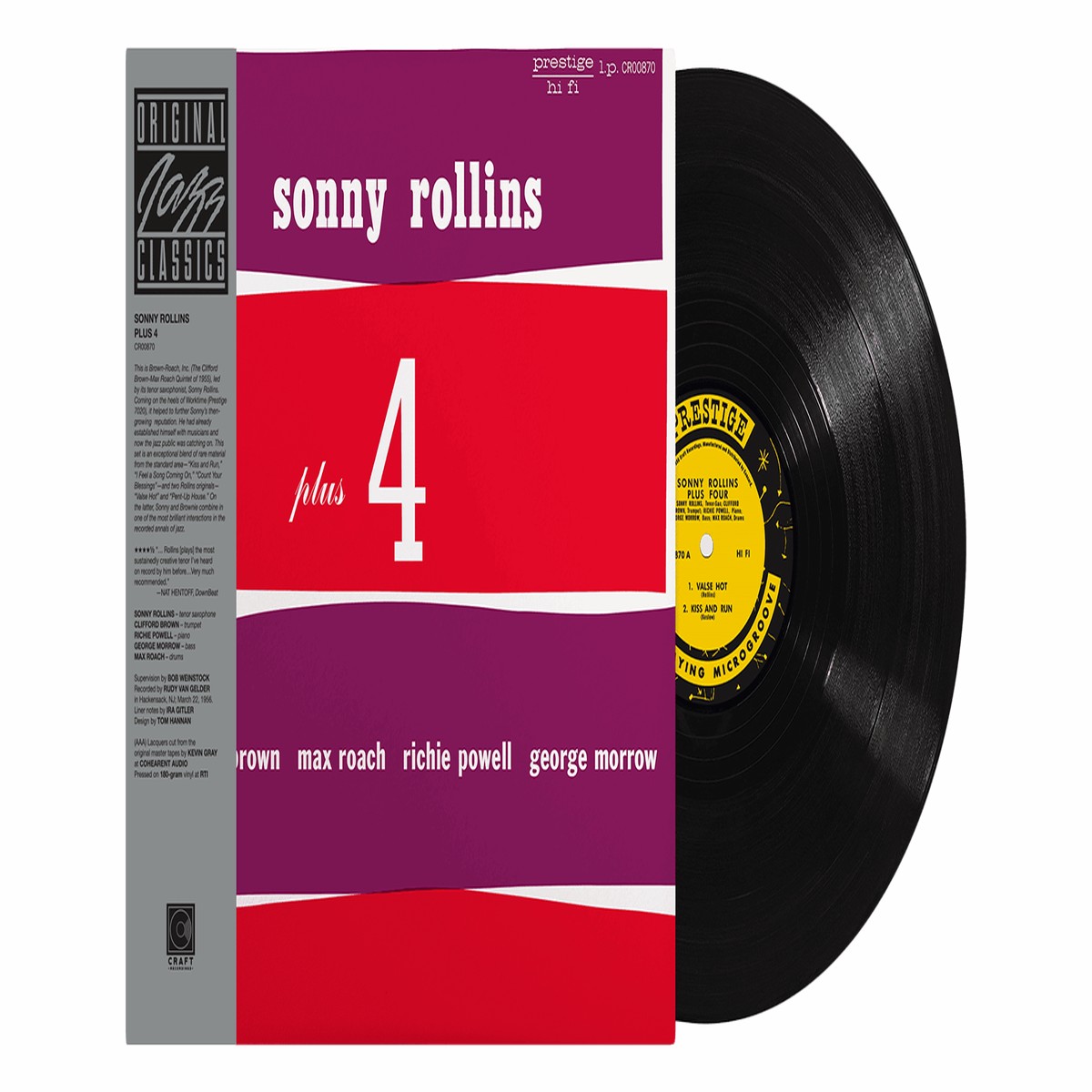 Sonny Rollins : Plus 4 (Original Jazz Classics Series)