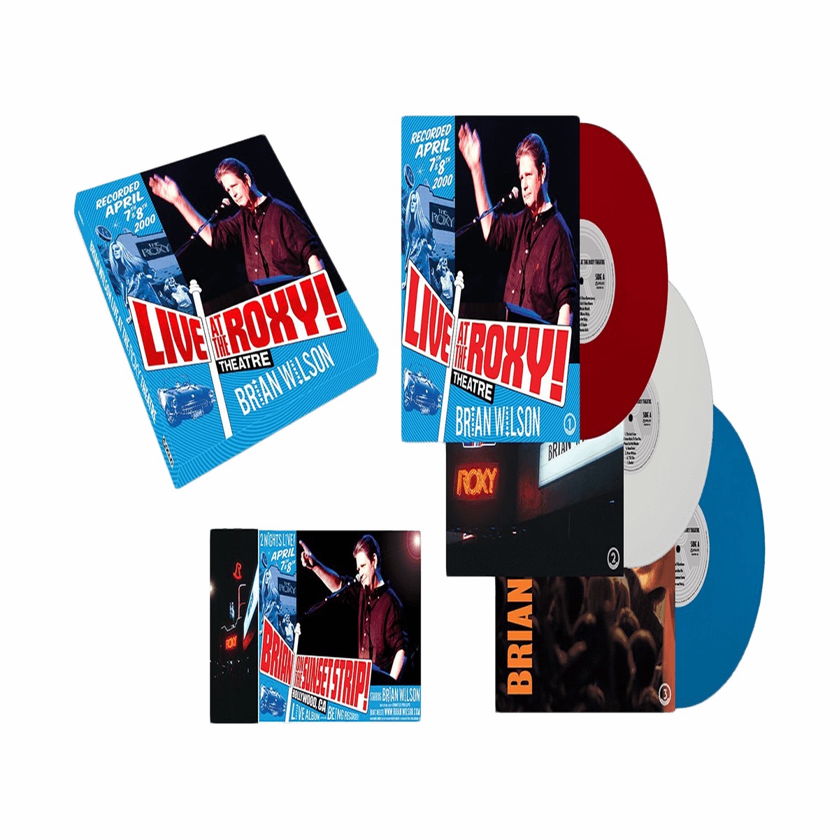 Brian Wilson : Live At The Roxy Theatre (3LP Set) (Red/ White/ Blue Vinyl)